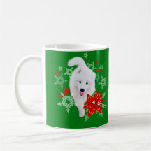 Furry Christmas Dog Samoyed personalized