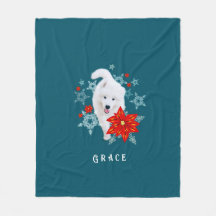 Furry Christmas Dog Samoyed personalized