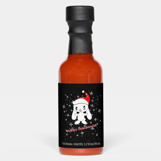 Furry Christmas Rabbit Hot Sauces (Front)