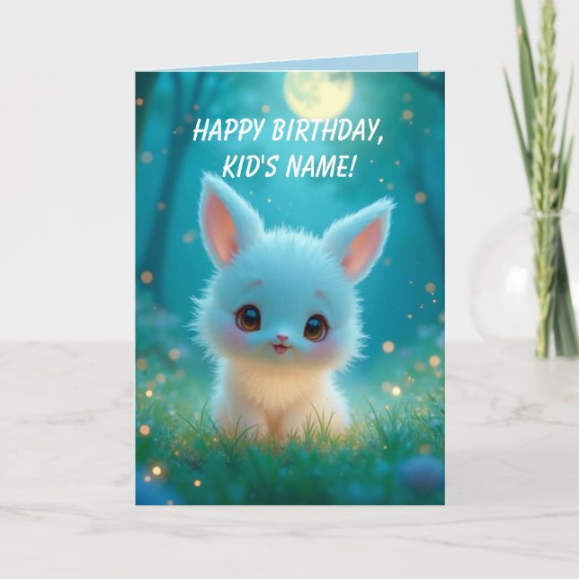 FURRY CRITTER BIRTHDAY CARD FOR KIDS (Front)