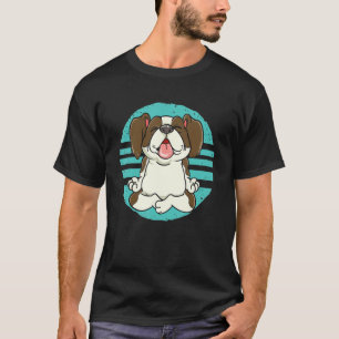 Furry Dog Sitting In The Meditating Position T-Shirt