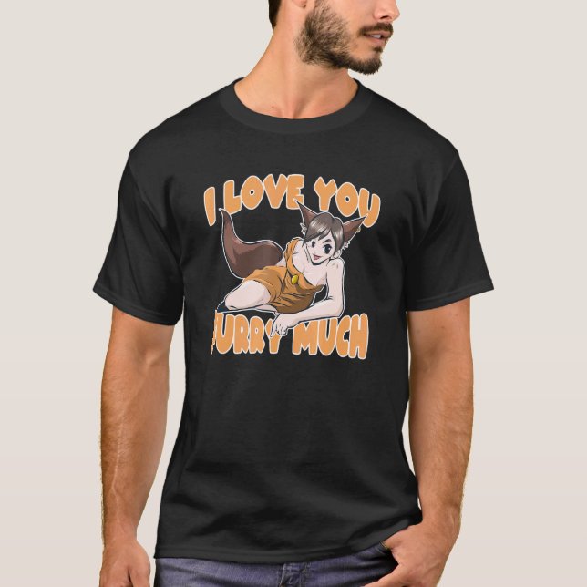 Furry Fandom Fox Cosplay Saying T-Shirt (Front)