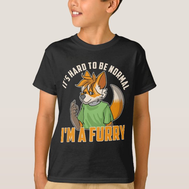 Furry Fandom - Furries Fursona Fursuit  T-Shirt (Front)