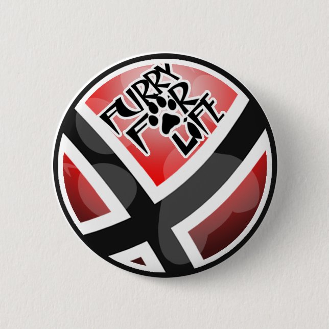 Furry For Life Button (Front)