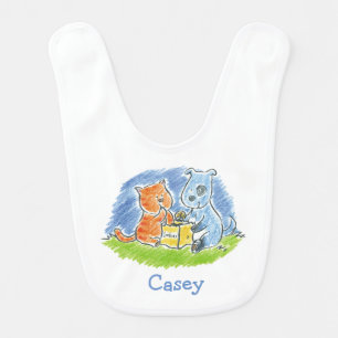 Furry Friends Cookies Baby Bib
