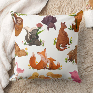 Furry Friends Decorative Pillow – Pet Lover Gift