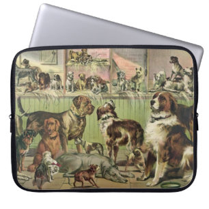 Furry Friends Dog Lovers Laptop Sleeve