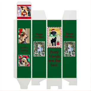 Furry Friends Greeting Card Wine Box
