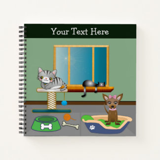 Furry Friends Personalized Notebook