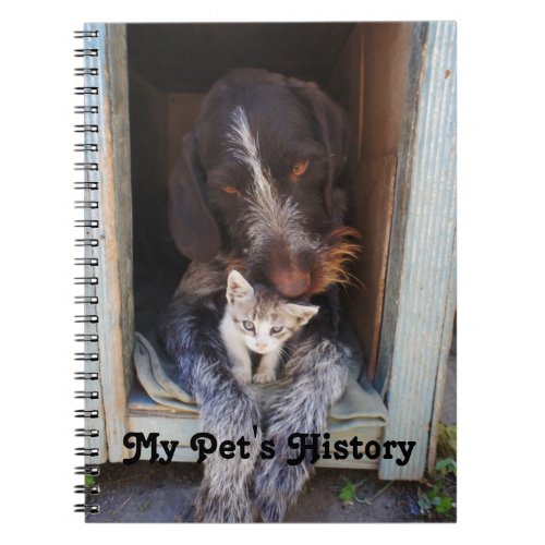 Furry Friends Pet History Notebook