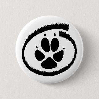 Furry Inside (Fox Paw) Badge Button