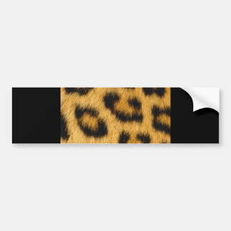 FURRY LEOPARD PRINT PATTERN BACKGROUNDS BUMPER STICKER