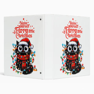 Furry Little Christmas 3 Ring Binder