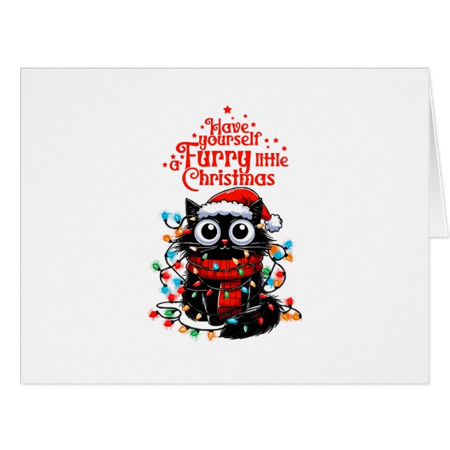 Furry Little Christmas  Cards (Front Horizontal)