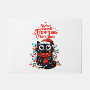 Furry Little Christmas  Doormat