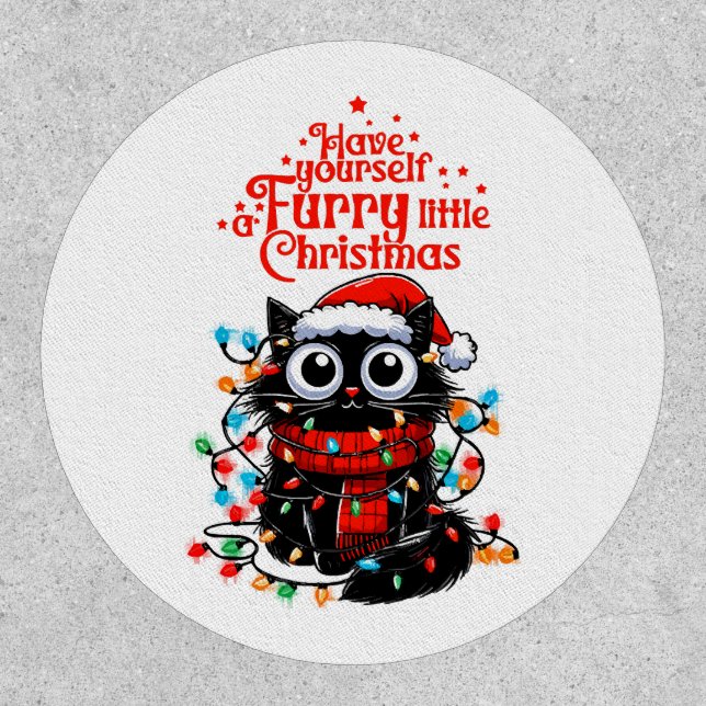 Furry Little Christmas  Patch (Front)