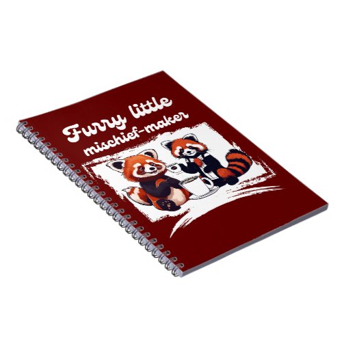  Furry little mischief_maker Red Panda  Coffee Notebook