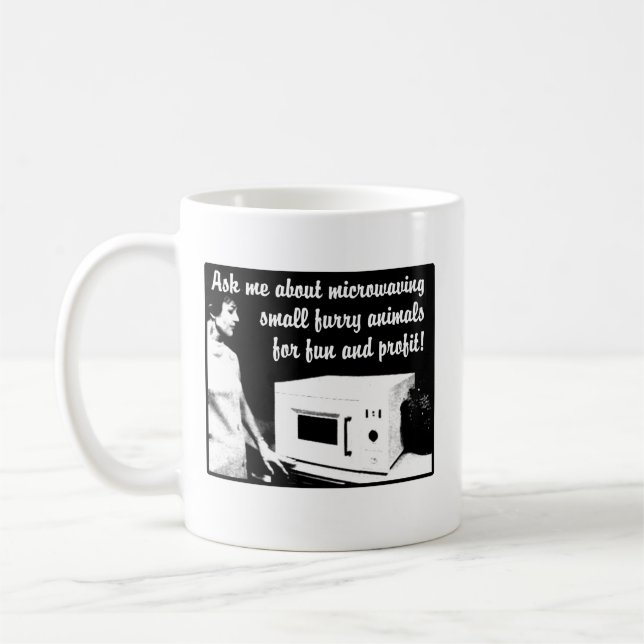 Furry Microwave Funny Mug Humor (Left)