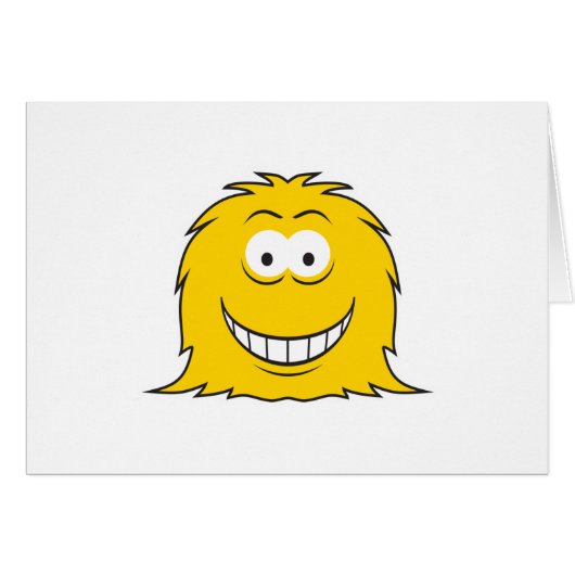 Furry Monster Face Cards (Front Horizontal)
