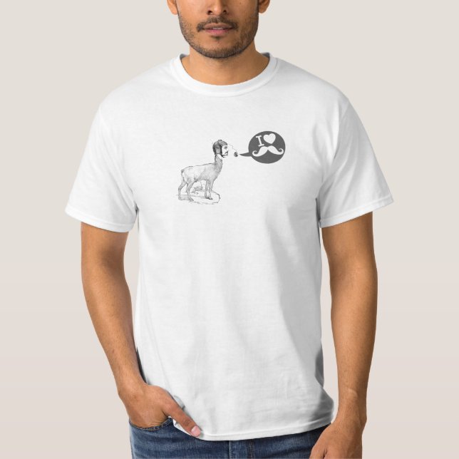 Furry Mustache dude T-Shirt (Front)