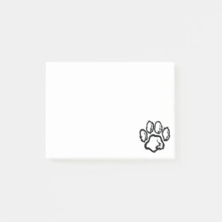 Furry Paw Print Post-it Notes