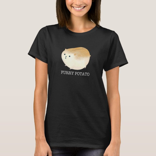 Furry Potato  Cute Chubby Hamster Men Women Hamste T-Shirt (Front)