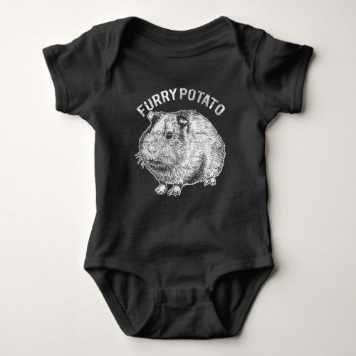 Furry Potato Cute Pet Guinea Pig Lover Baby Bodysuit