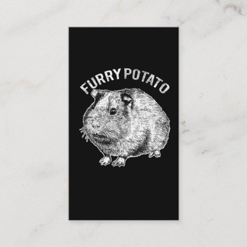 Furry Potato Cute Pet Guinea Pig Lover Business Card