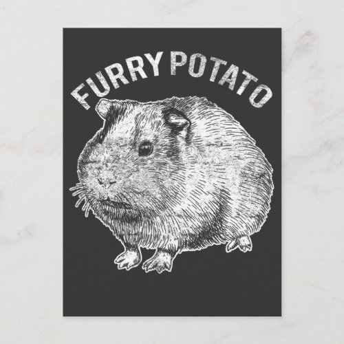 Furry Potato Cute Pet Guinea Pig Lover Postcard