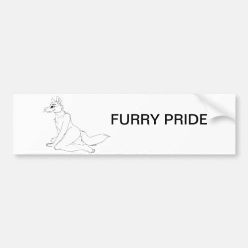 Furry Pride Bumper Sticker