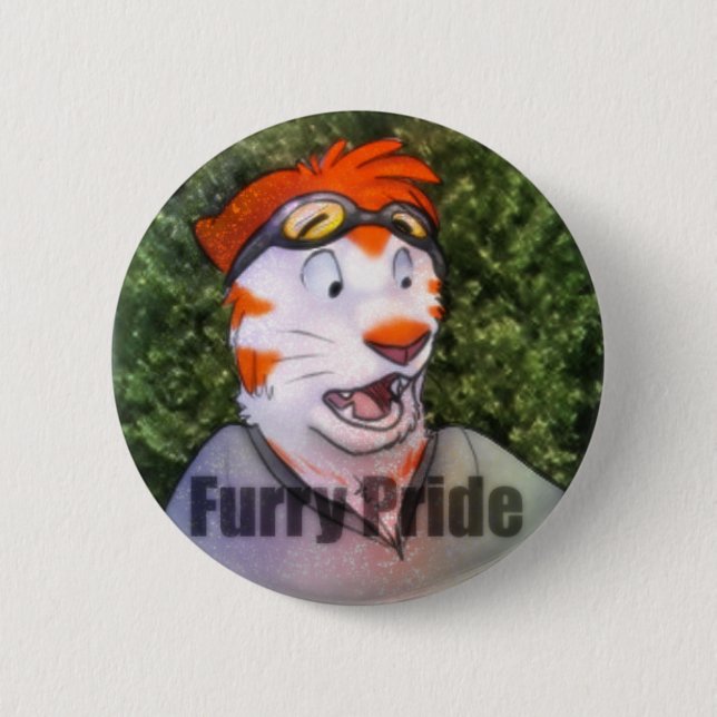 Furry Pride Pinback Button (Front)
