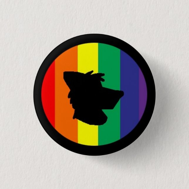Furry Pride Pinback Button (Front)