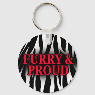 Furry & Proud Keychain