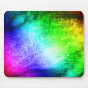 Furry Rainbow copy Mouse Pad