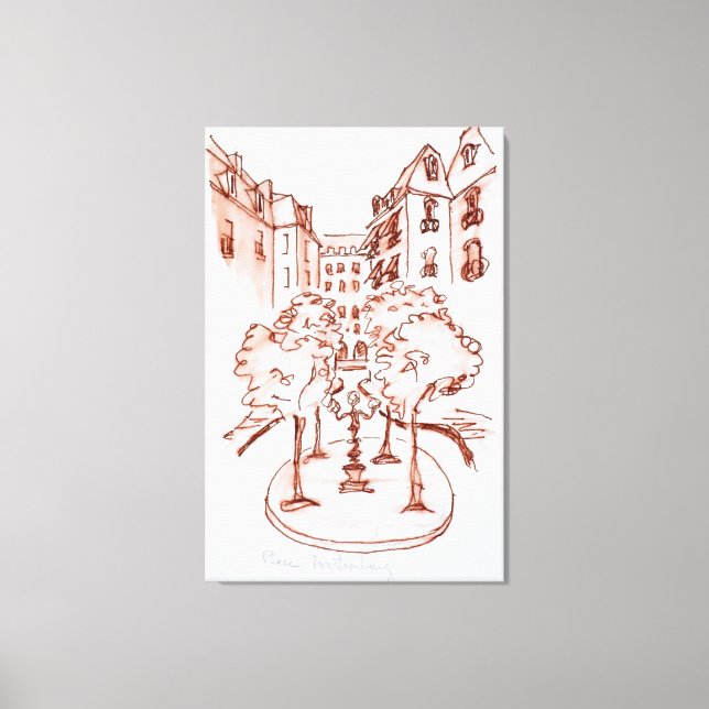 Furstenberg, Saint-Germain-des-Pres Church, Paris Canvas Print (Front)