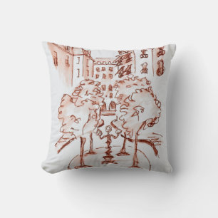 Furstenberg, Saint-Germain-des-Pres Church, Paris Throw Pillow