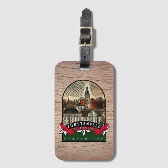 Fürstenfeld Austria Steiermark Souvenir Luggage Tag (Front Vertical)