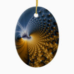 Further - Fractal Art Ceramic Ornament