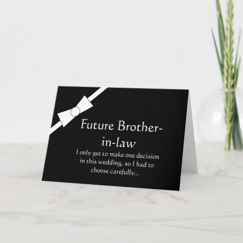 Furture Brother_in_Law Groomsman Request Card