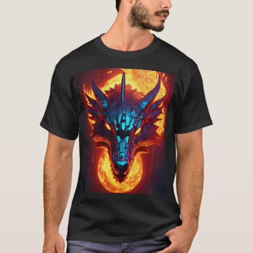 Fury Unleashed Intricate Dragon Design T T_Shirt
