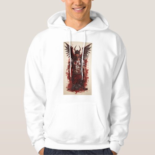 Fury Unleashed Male Devil Angel T_Shirt Designs Hoodie