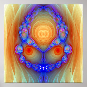 Fury Variation 2 (12" x 12") Art Print Poster