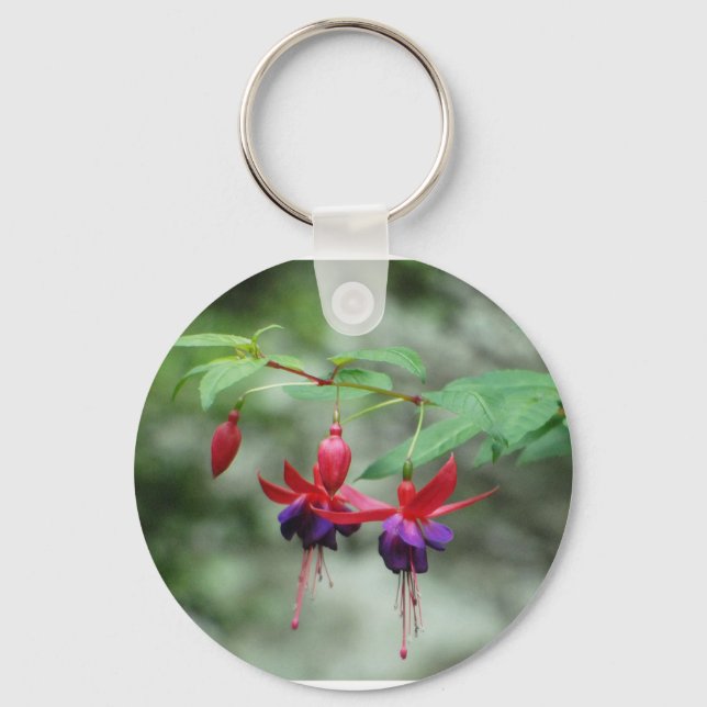 Fuschia1A.jpg Keychain (Front)