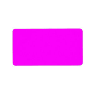 Fuschia Bright Neon Pink Color Background Purple Label