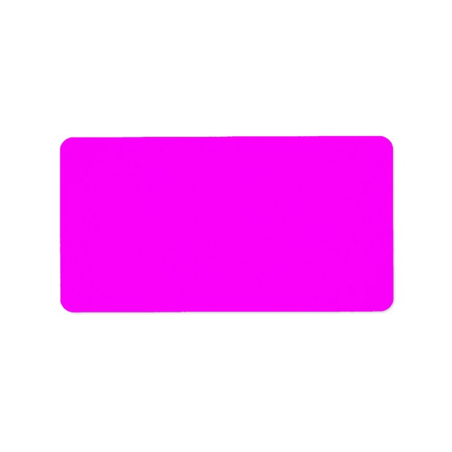 Fuschia Bright Neon Pink Color Background Purple Label (Front)