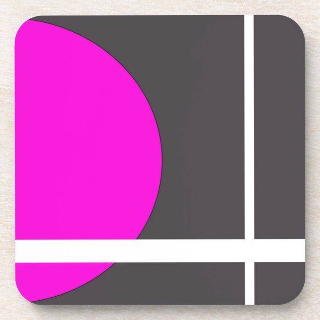 Fuschia Drink Coaster (Front)