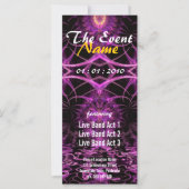 Fuschia Fractal Fantasy Party Flyer (Front)