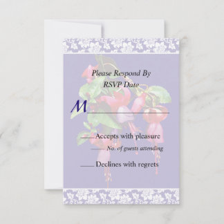 Fuschia Marshia Wedding Invitation