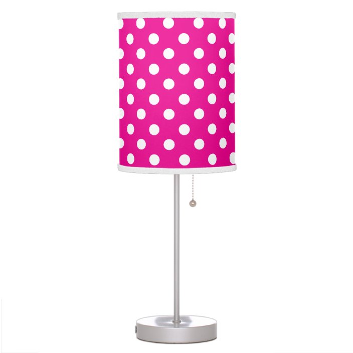 fuschia pink table lamp