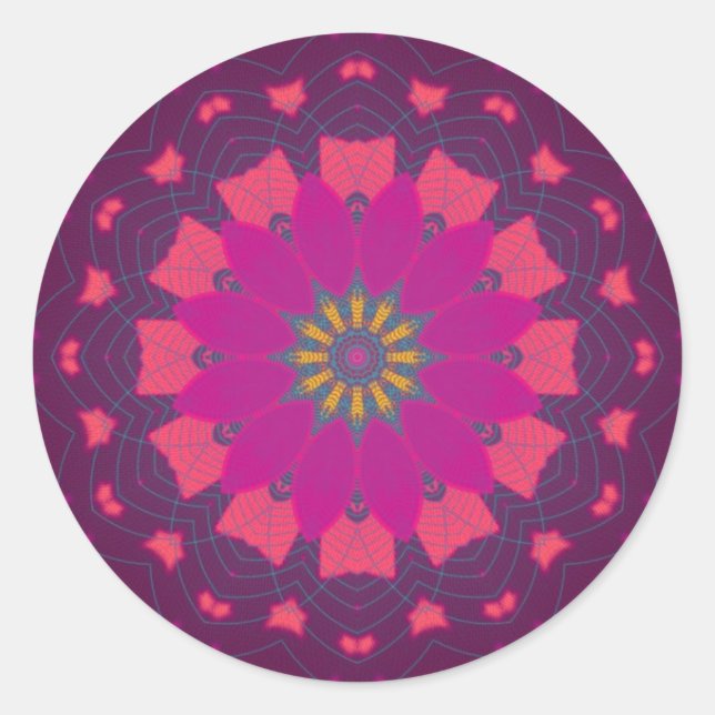 Fuschia Scopia Sticker (Front)